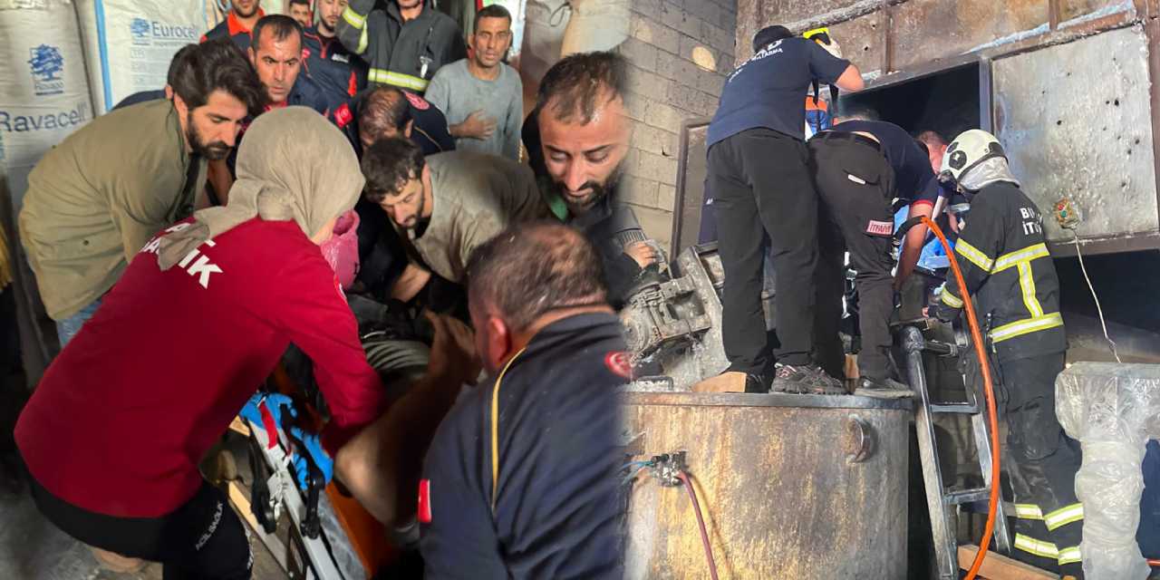 fabrikada korkunc kaza ayagini makineye kaptirdi BM2ATObn.jpg